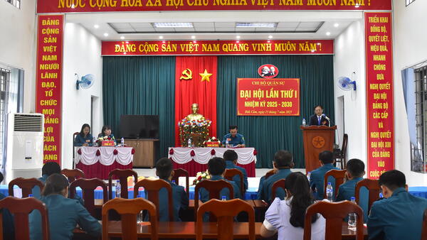Đại hội Chi bộ Quân sự phường Đăk Cấm lần thứ nhất, nhiệm kỳ 2025-2030
