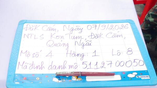 Phát hiện cây bút khắc tên Ngô Học khi khai quật mộ liệt sĩ chưa xác định được thông tin tại Nghĩa trang Liệt sĩ Kon Tum