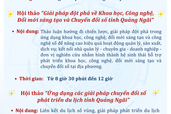 Infographic: Ngày hội Đổi mới sáng tạo và Chuyển đổi số tỉnh Quảng Ngãi năm 2025